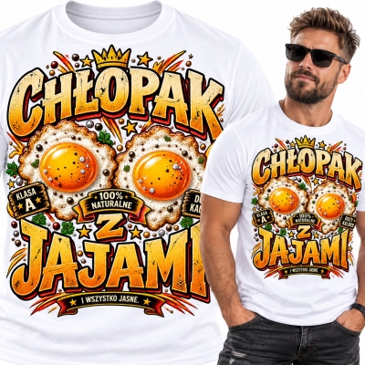 KOSZULKA CHŁOPAK Z JAJAMI